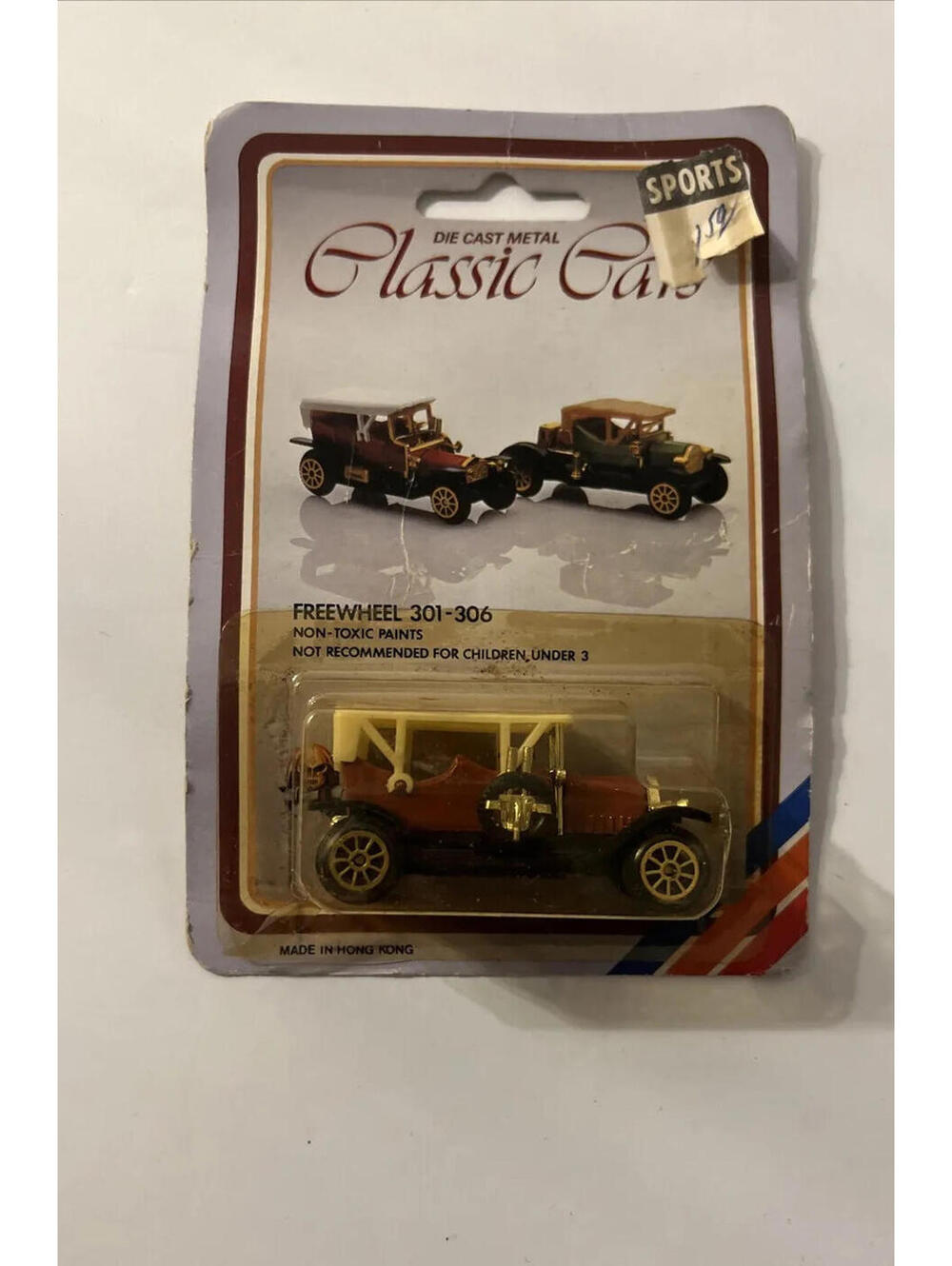Emson Diecast Metal Classic Cars - Freewheel 301-306